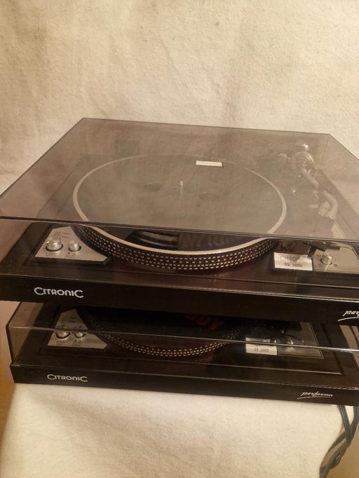  — 2  citronic dj disco turntable