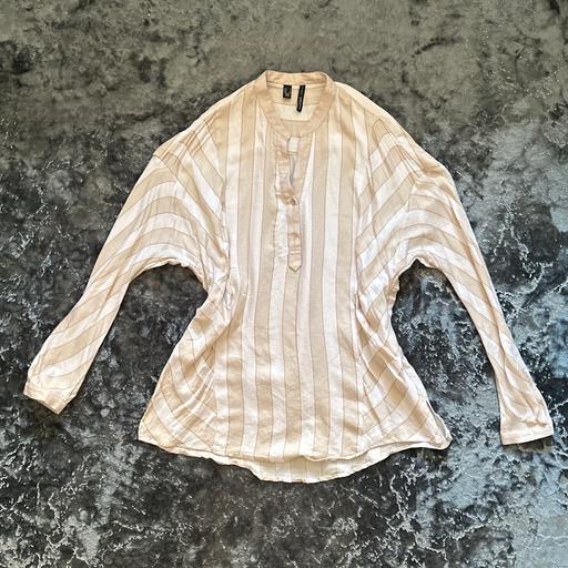  — Mango striped long sleeve ladies shirt