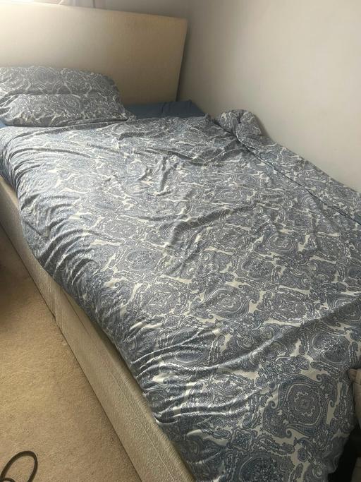  — Cream Double Bed and mattress