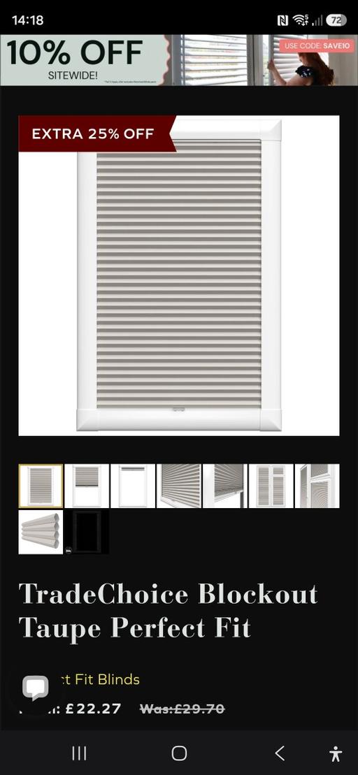  — Blinds