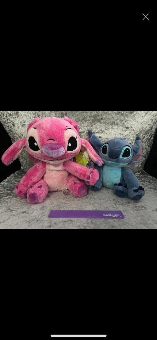  — Soft plush Disney Angel & Stitch x 2 toys