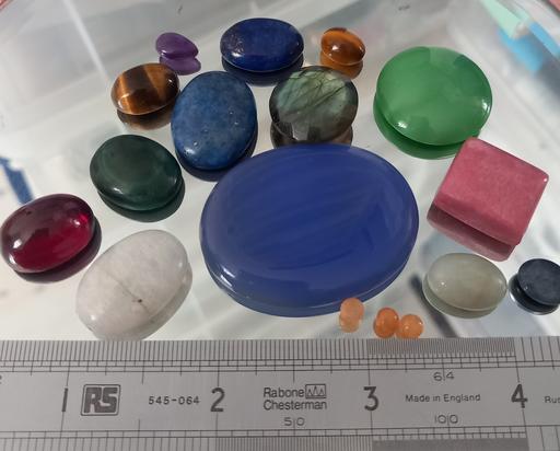  — Semi precious polished cabachons & others