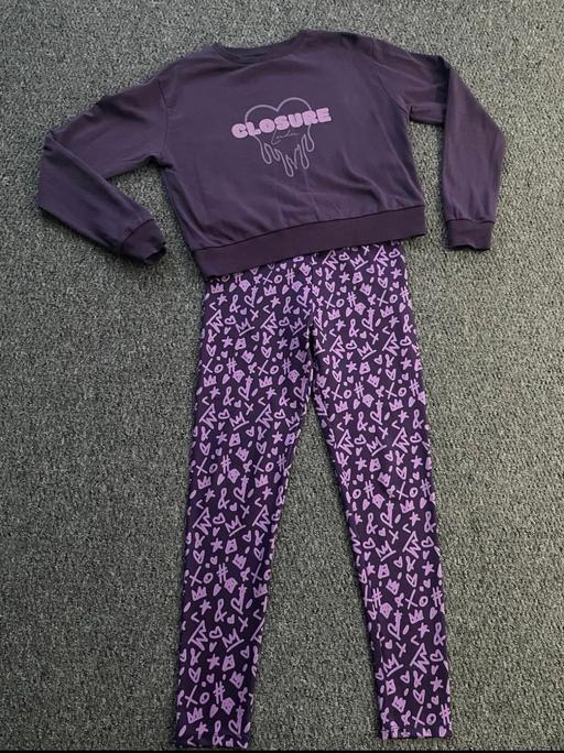  — Girls Closure leggings set age 14-15