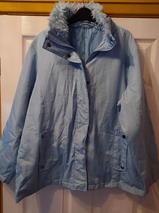  — Women's light blue coat size 20