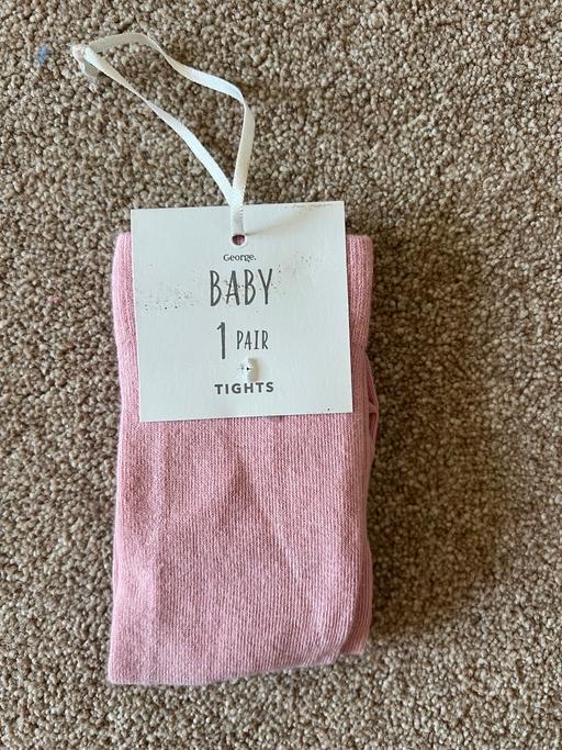  — Brand New Pink tights size 12-18 months