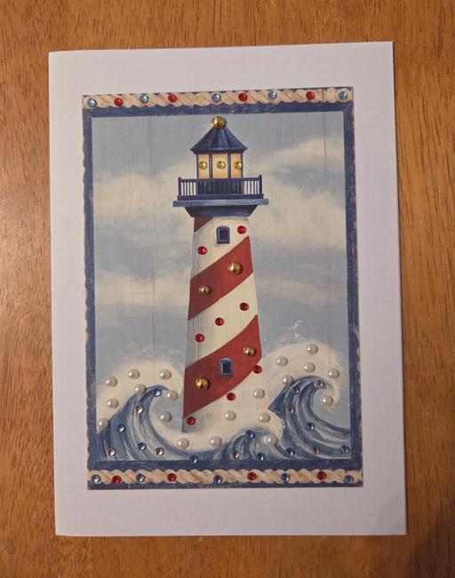  — HANDMADE LIGHTHOUSE CARD