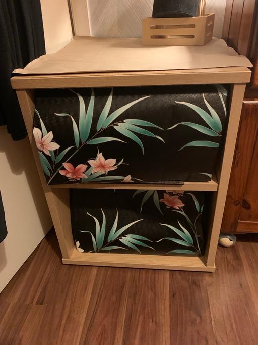  — Two shelved draw cabinet unit with DIY covers