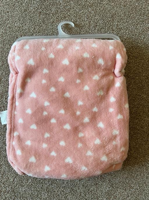  — Brand new pink soft baby blanket one size