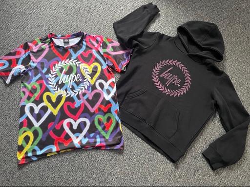  — Hype girls hoodie & T-shirt set age 14