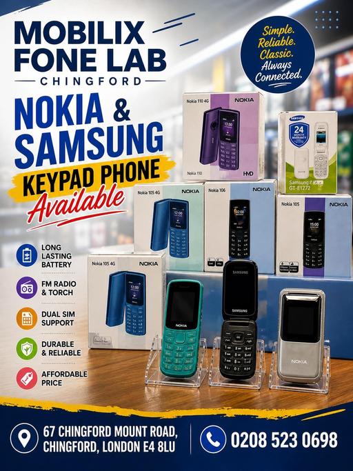  — Nokia & Samsung Keypad Phones Available