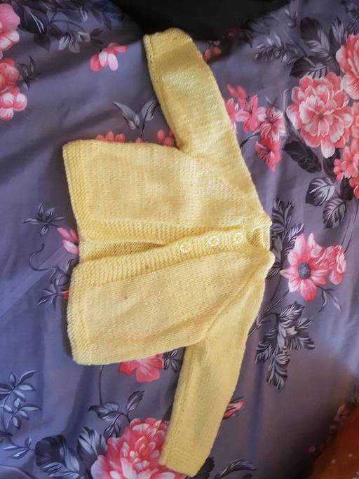  — baby girls cardigan hand knitted