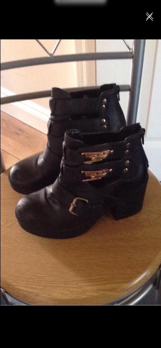  — Black Ankle Boots Size 3