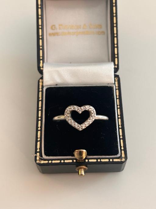  — Silver Heart Halo Ring pandora