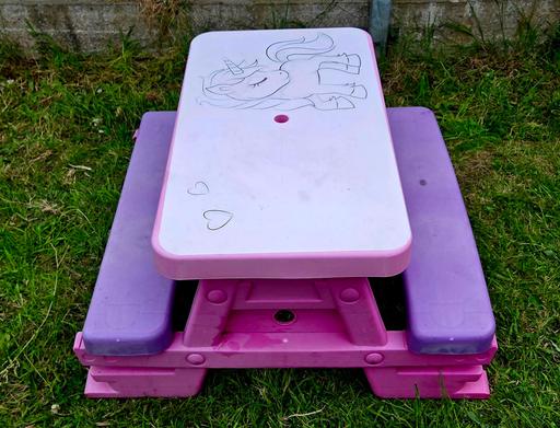  — Dolu Unicorn Picnic Table for Kids