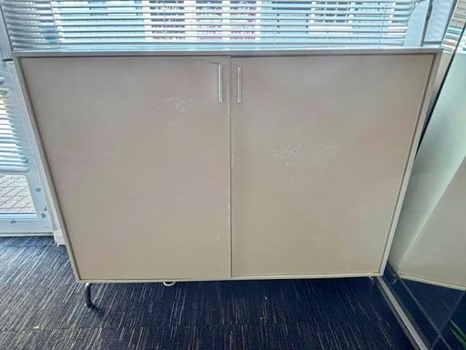  — Modern White Storage Cabinet