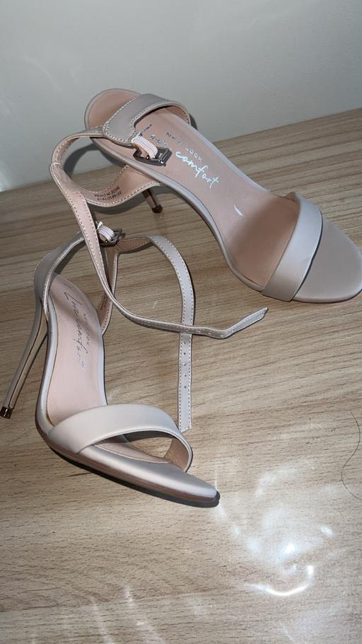  — Nude strappy heels