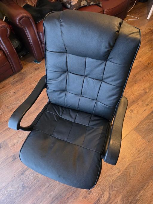  — Black Faux leather office/gaming chair