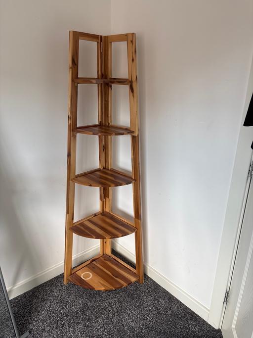  — Lovely wood corner cabinet