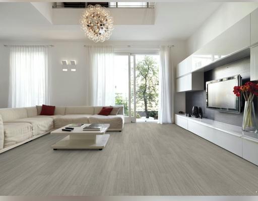  — 7mm light grey laminate flooring