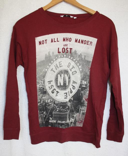  — New Look burgundy jumper size 8