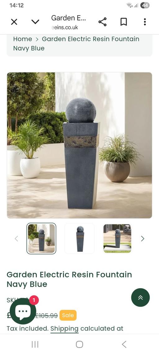  — New water feature