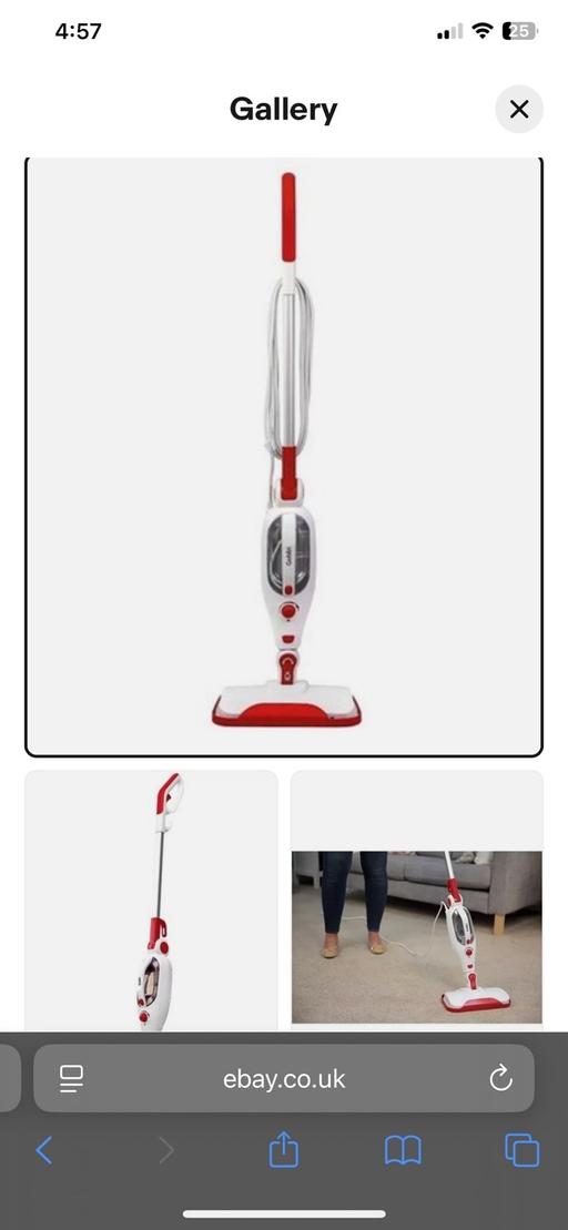 — Goblin red white steam vacuum machine mop