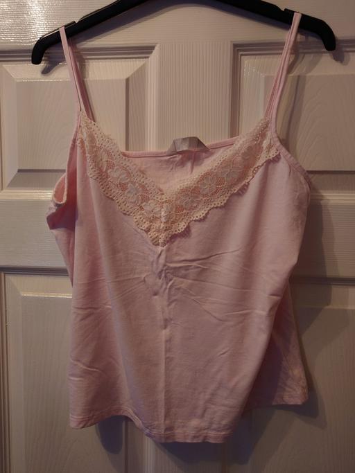  — Women's pink strap top size 14
