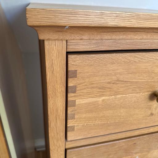  — Tall boy oak drawers - oak furniture land