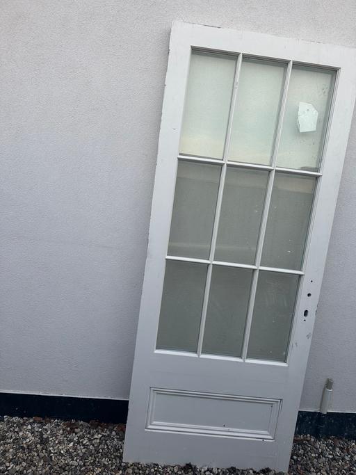  — solid wood door with double glazed glass