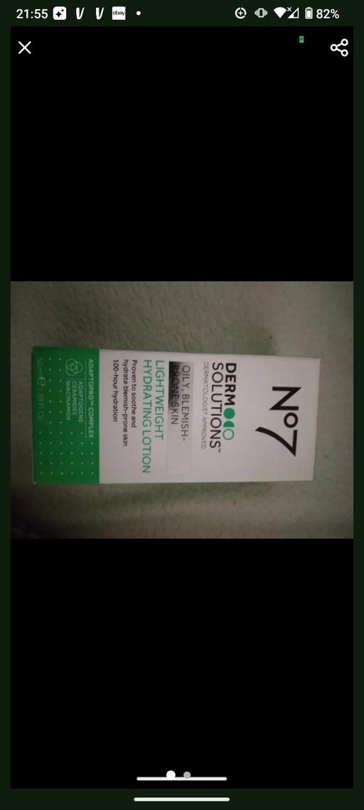  — No 7 skin care lotion