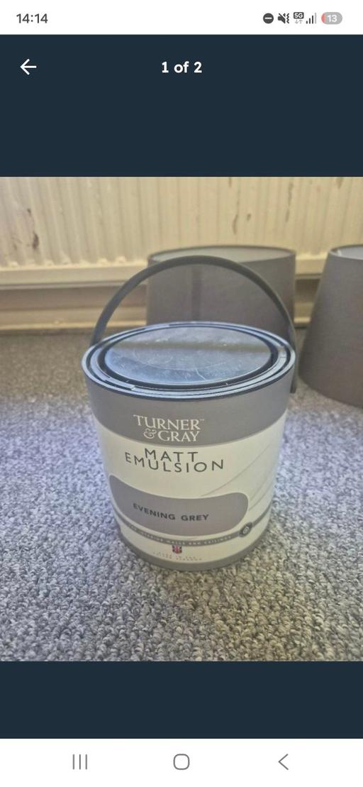  — Turner & Gray Matt Emulsion – Evening Grey, U