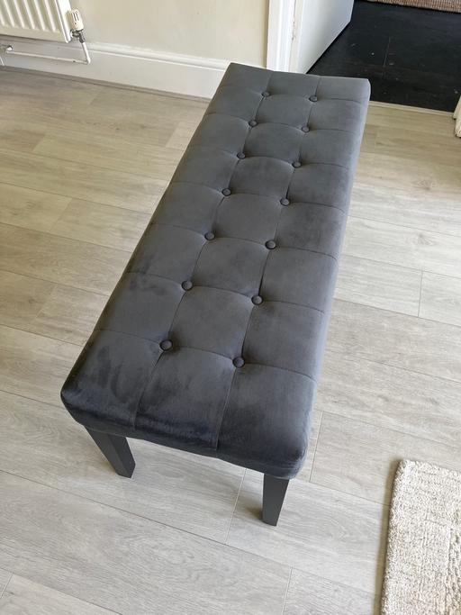  — Grey dining bench - good condition