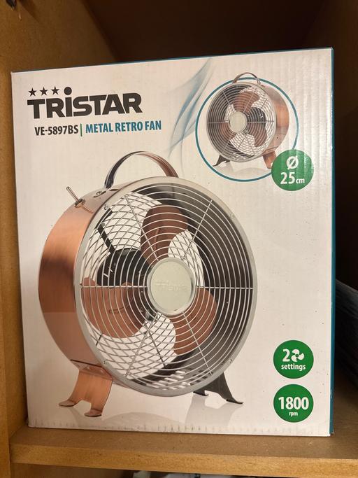  — New Desk Fan, copper finish