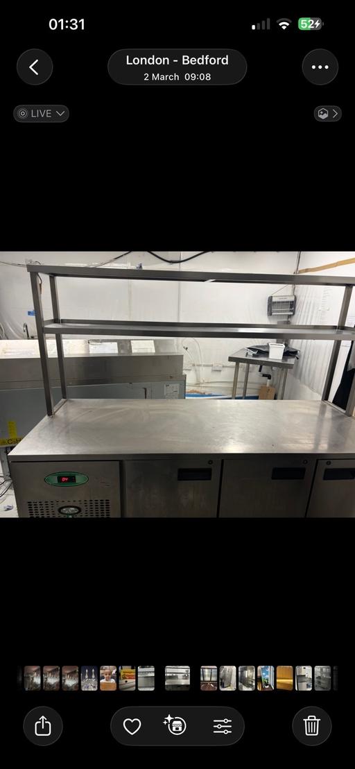  — Foster counter fridge with or without shelf