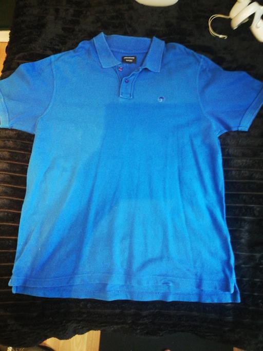 — Greenwoods casual wear blue cotton polo shirt