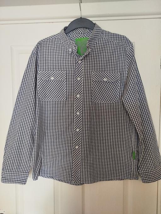  — Mens Blue Checked Gio Goi Shirt - Large