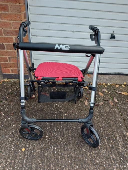  — Walker with seat and storage