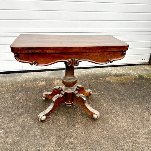  — Large Antique Victorian card table