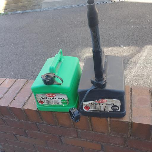  — 2 Fuel Cans , Unleaded & Diesel , Good Con.