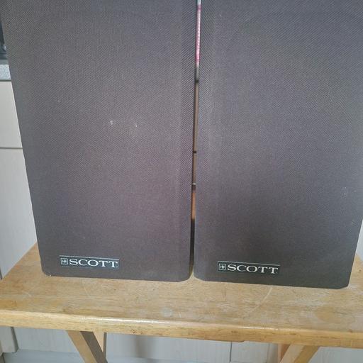  — Pair of scott wide range speakers