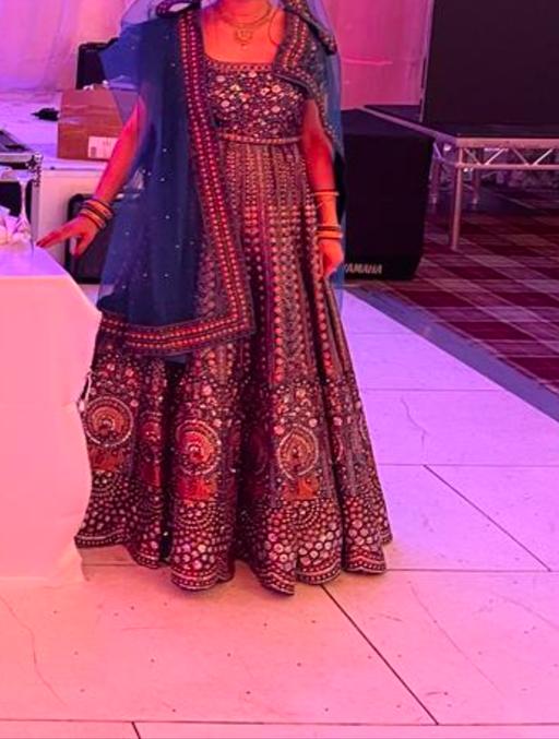  — Elegant and beautiful teal blue lengha