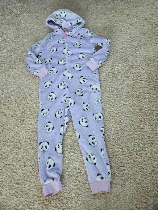  — Age 9-10 M&S lilac panda onesie