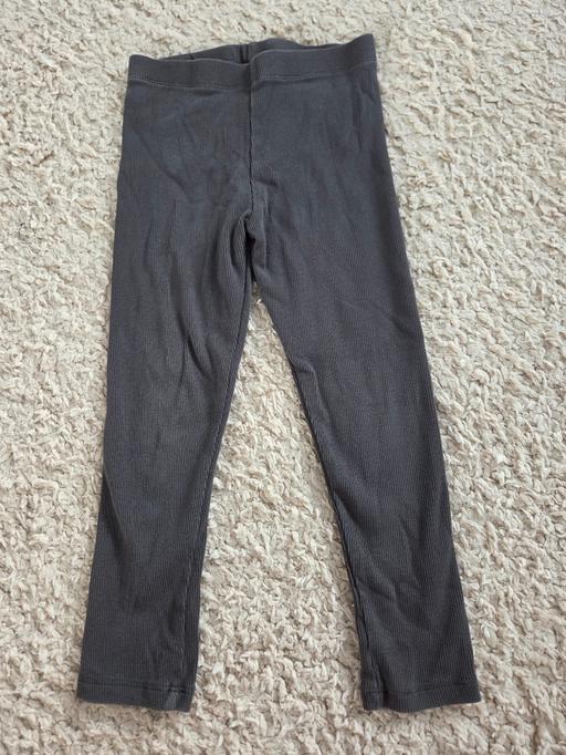  — Age 4-5 NEXT dark grey ribbed leggings