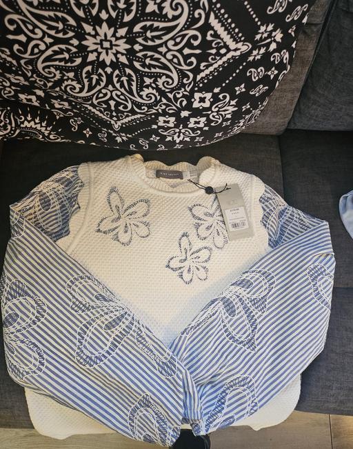  — Mint Velvet Floral Embroidered Knit Jumper