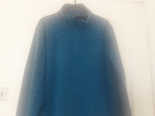  — Ladies size m 14-16 blue lightweight fleece