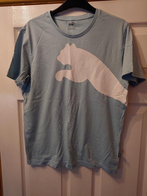  — Mens light blue puma top size S