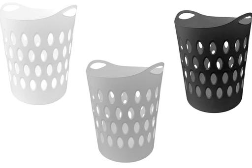  — Light grey 50L washing storage basket likenew