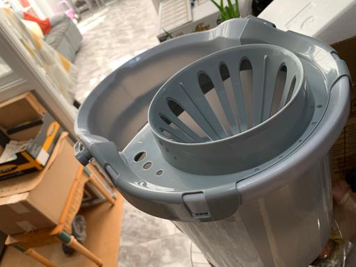  — 14litre light grey mop bucket bowl rinser new