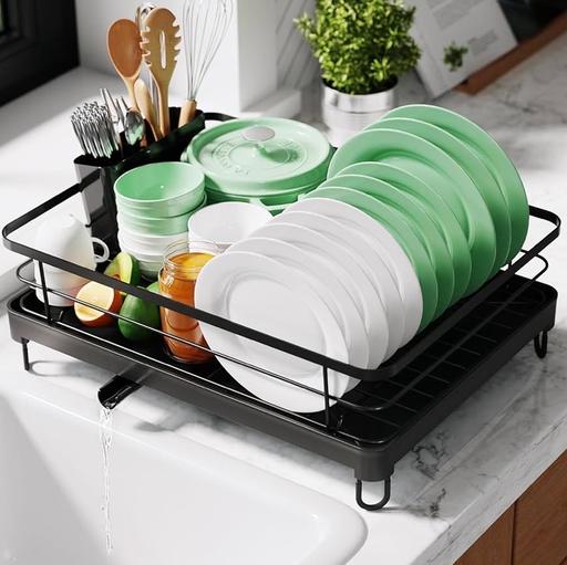  — X3 Kitsure Dish Drying Rack black wired new.