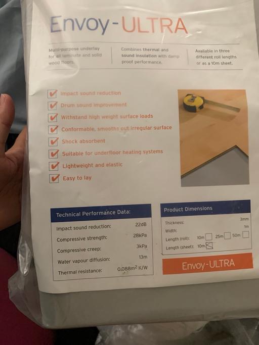  — 2 packs Envoy Ultra grey foam floor underlay